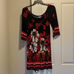 Off shoulder (or on!) floral dress